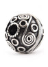Silber Bartperle mit keltischen Spiralen aus 925er Silber