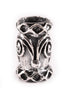 Silberne Bartperle & Lockenperle mit Spiralmuster