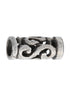 Keltische Bartperle: Spiral Design aus 925 Silber