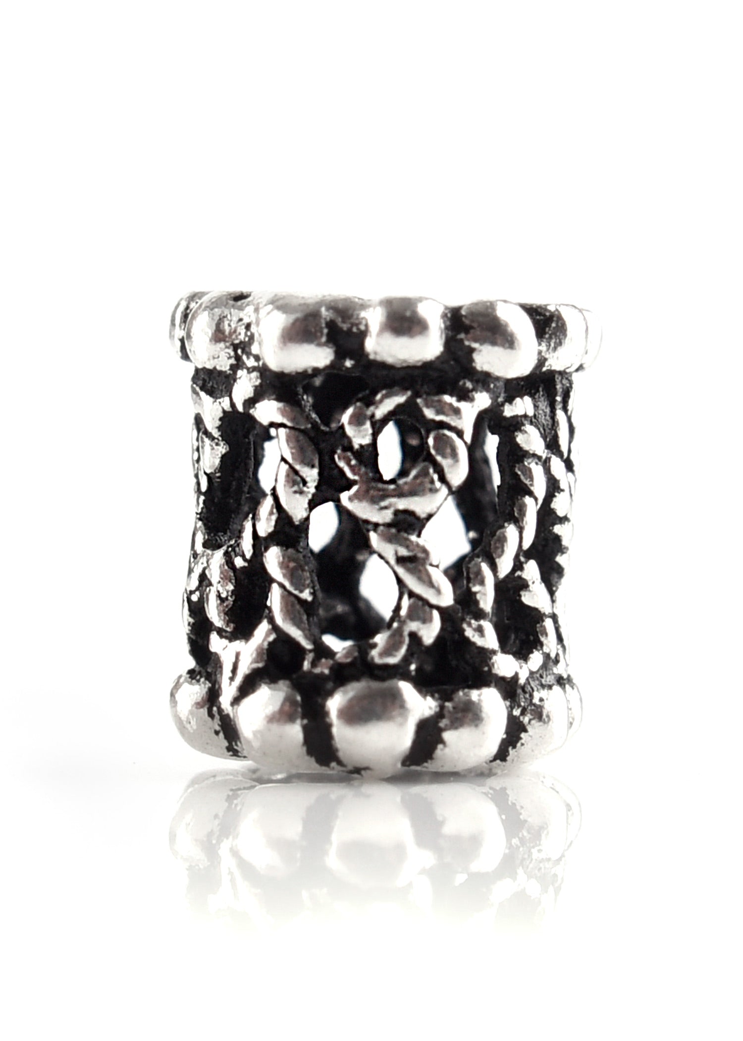 Keltische Bart  &amp; Haarperle aus 925 Sterling Silber