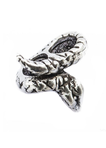 Silberne Bartperle &amp; Haarperle Schlange aus 925 Silber