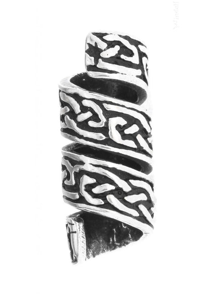 Edle 925 Silber Bartperle mit keltischem Knoten