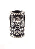 Edle Mjölnir Bartperle aus 925 Sterling Silber