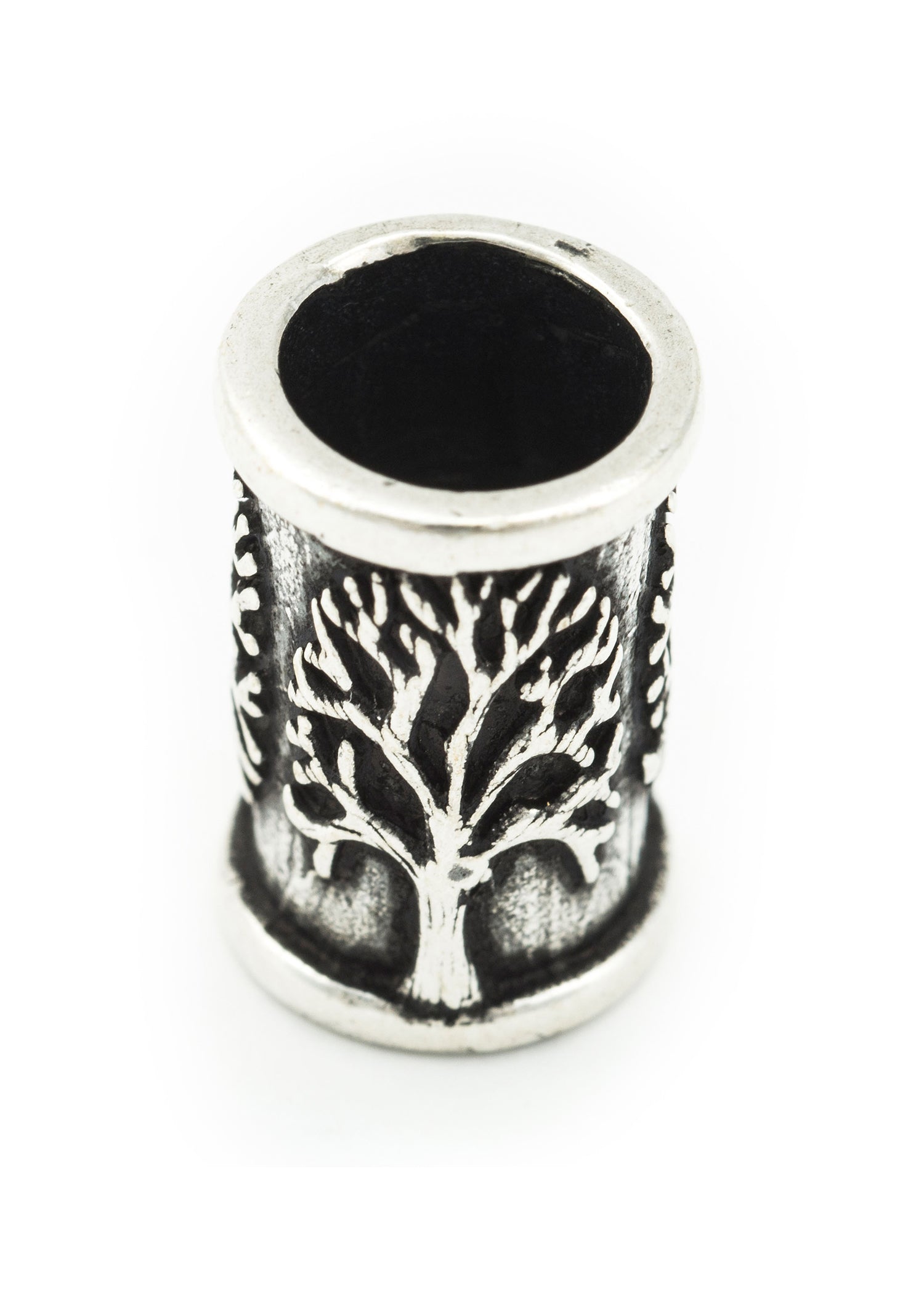 Silberne Bartperle Lebensbaum   Yggdrasil Design