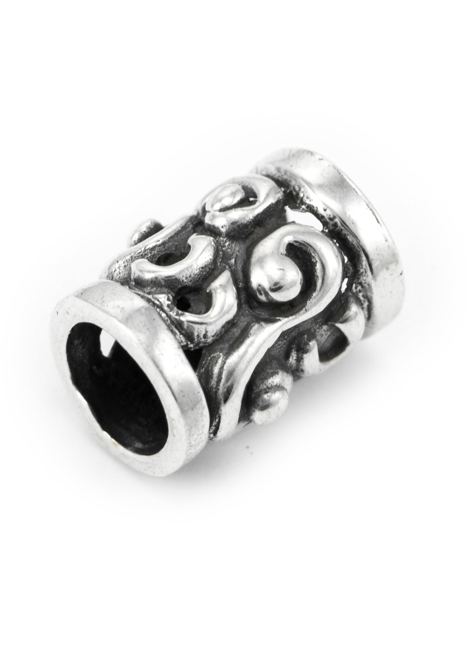 Silber Bartperle mit Kelten Spirale