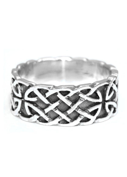 Keltischer Unendlichkeitsring aus 925 Silber