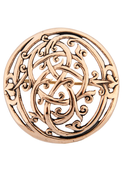 Edle Wikinger Brosche Urnes Stil aus Bronze