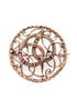 Wikinger Brosche Midgardschlange Bronze Replik