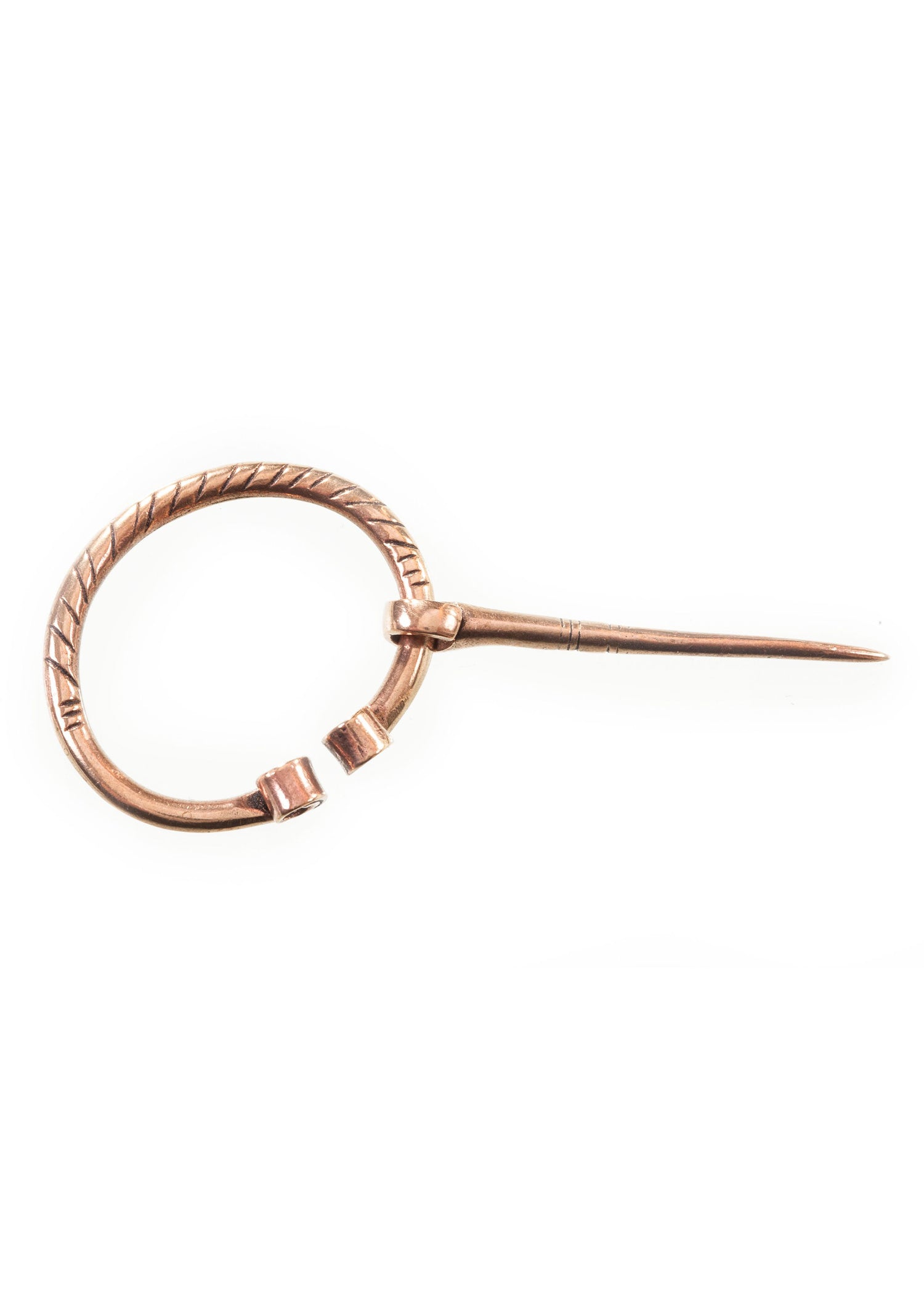 Wikinger Fibel aus Bronze mit Verzierung