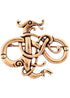 Wikinger Drachen Brosche Bronze (Urnes Stil)