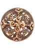 Massive Wikinger Fibel Vier Elemente aus Bronze