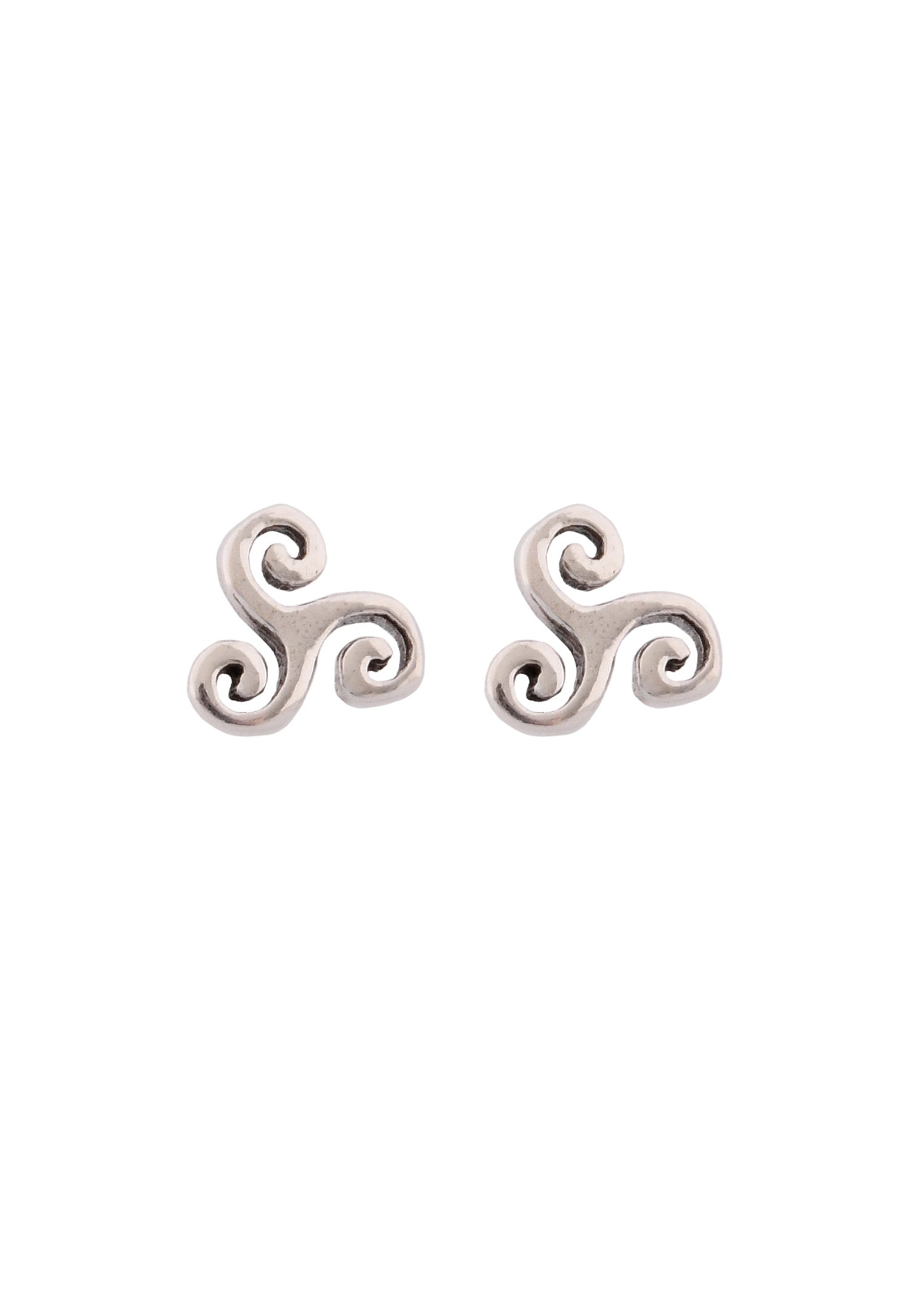 Elegante Triskele Ohrstecker aus 925er Silber