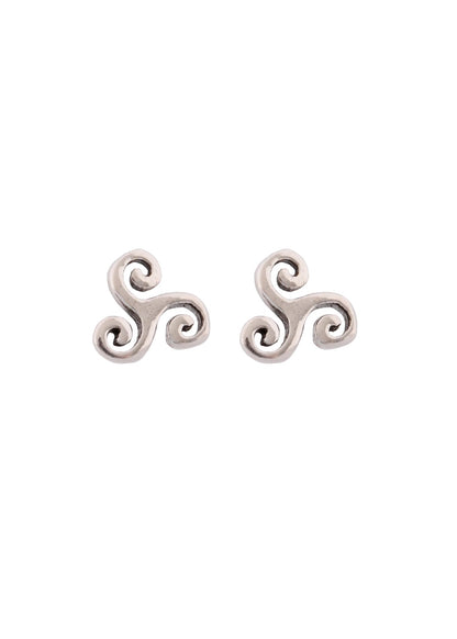 Elegante Triskele Ohrstecker aus 925er Silber