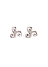 Elegante Triskele Ohrstecker aus 925er Silber