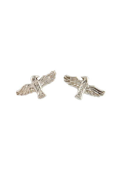 Silberne Hugin &amp; Munin Raben Ohrstecker