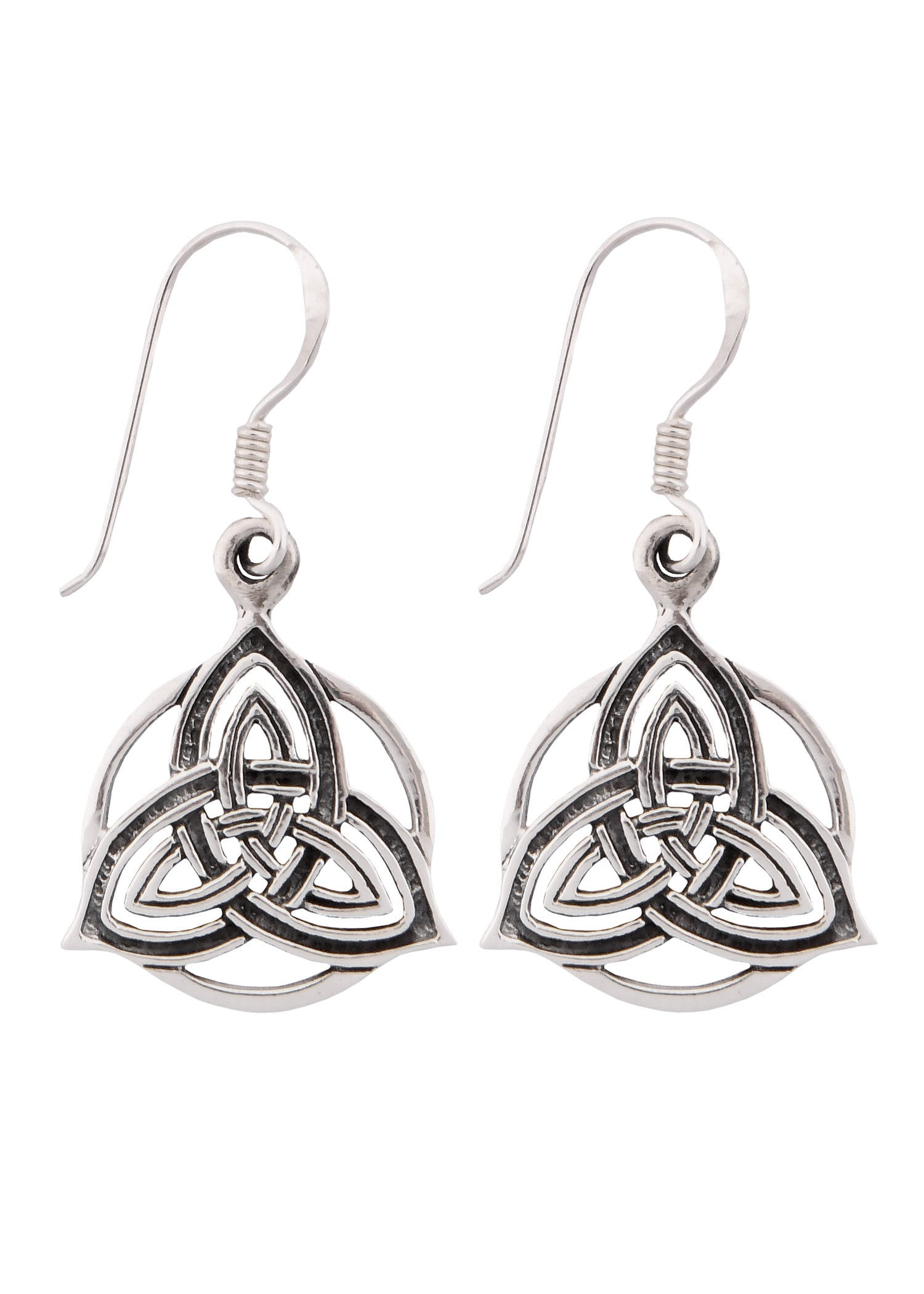 Keltische Triqueta Silber Ohrringe – 925 Sterling Silber
