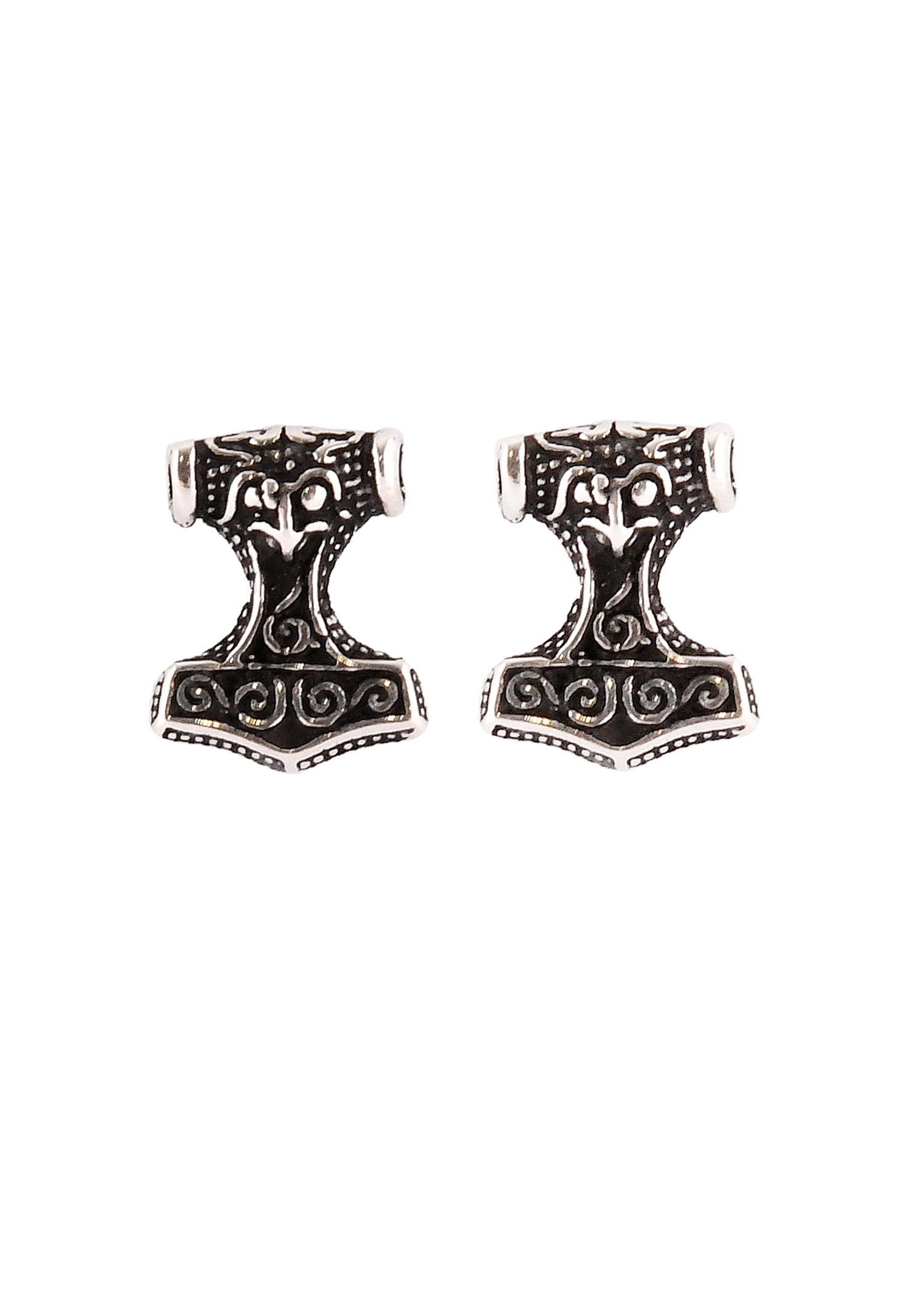 Mjölnir Silber Ohrstecker: Kraft &amp; Schutz
