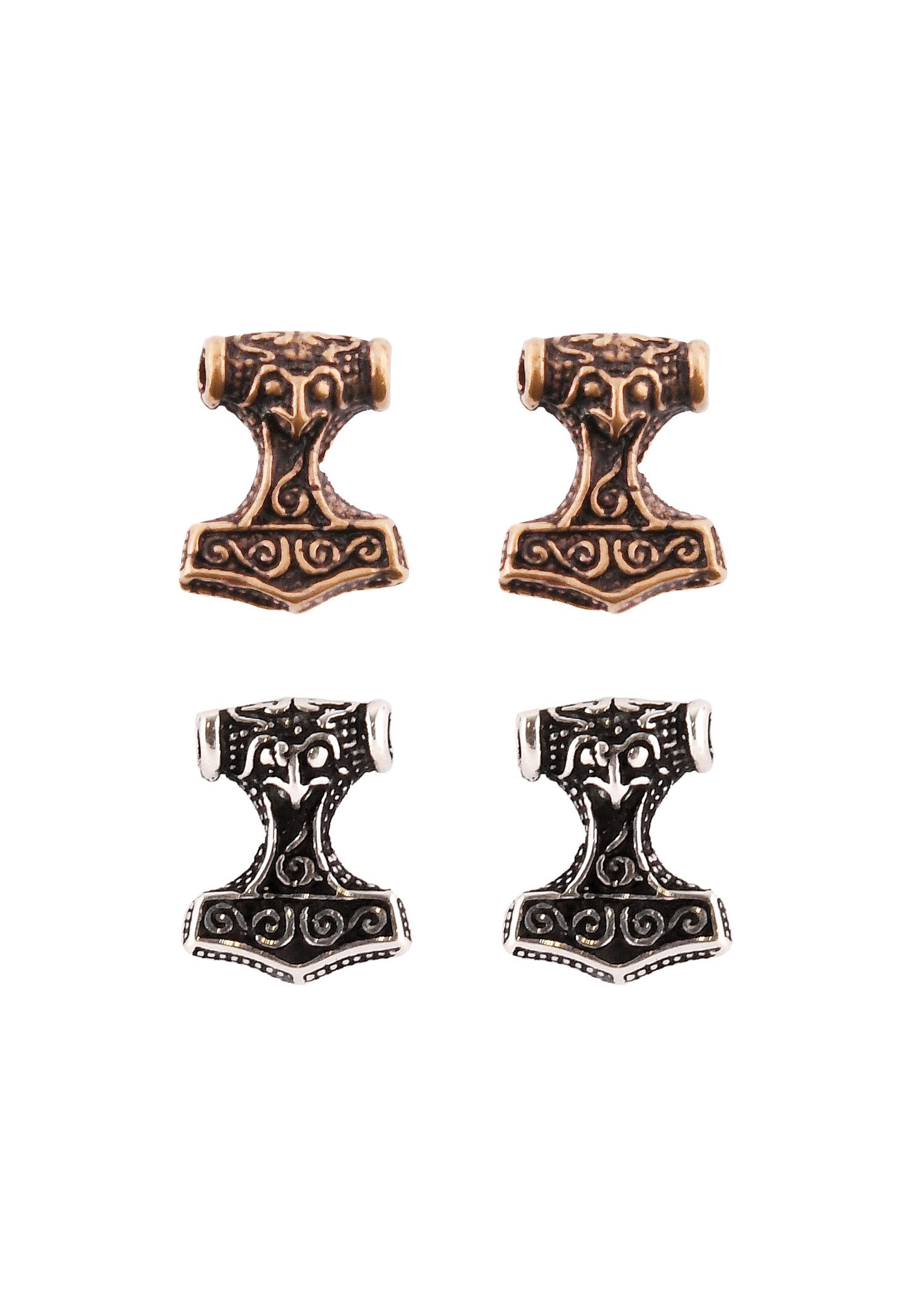 Mjölnir Ohrstecker aus 925 Silber