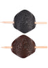 Elegante Leder Haarspange mit Knoten & Holzstift