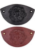 Leder Haarspange mit Wikinger Motiv & Metall Clip