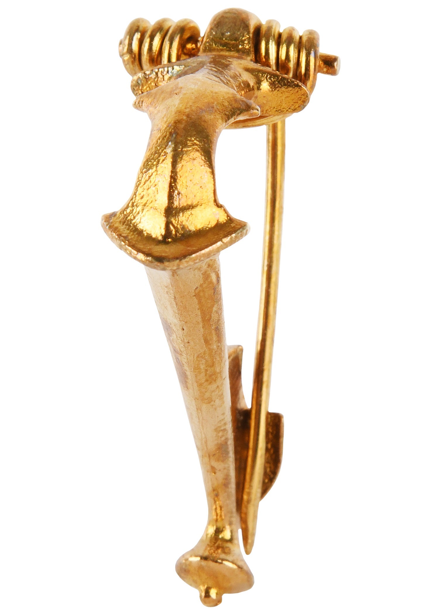 Römische Trompetenfibel aus Messing