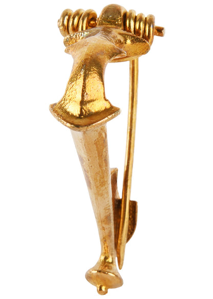 Römische Trompetenfibel aus Messing