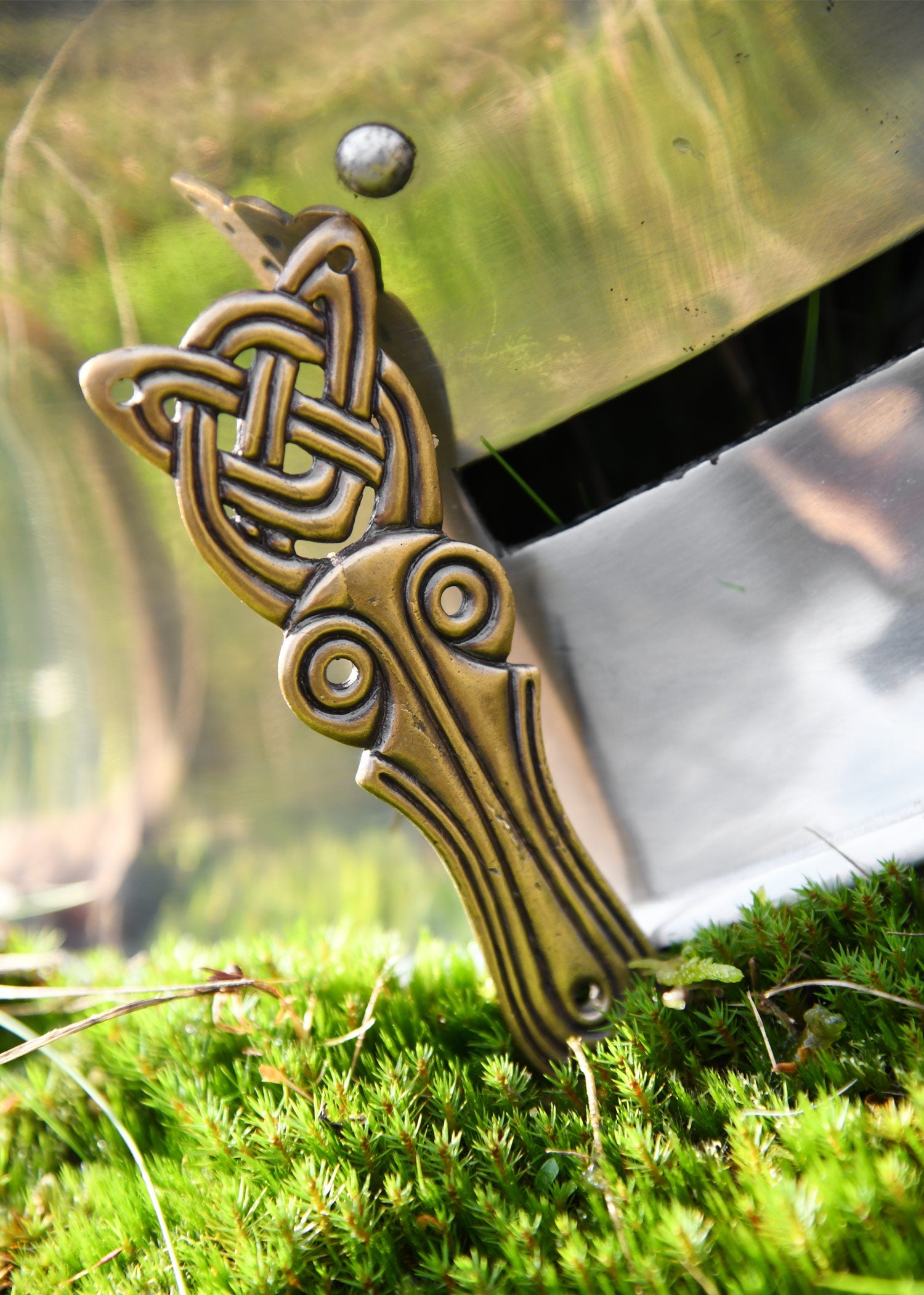 nasenstueck nasal aus messing nordischer drache beschlag fuer diy projekte