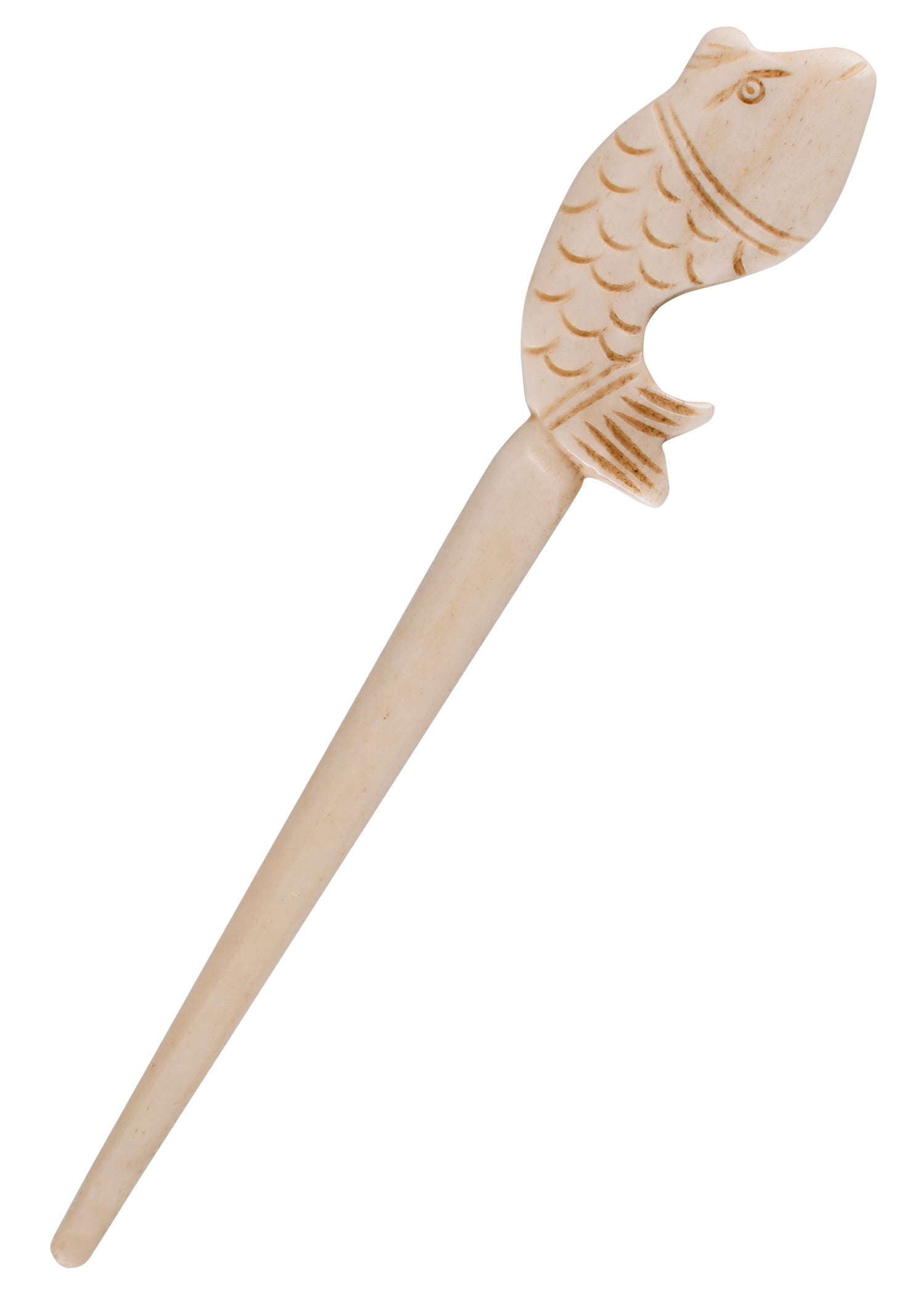 Knochen Gewandnadel Fisch Motiv