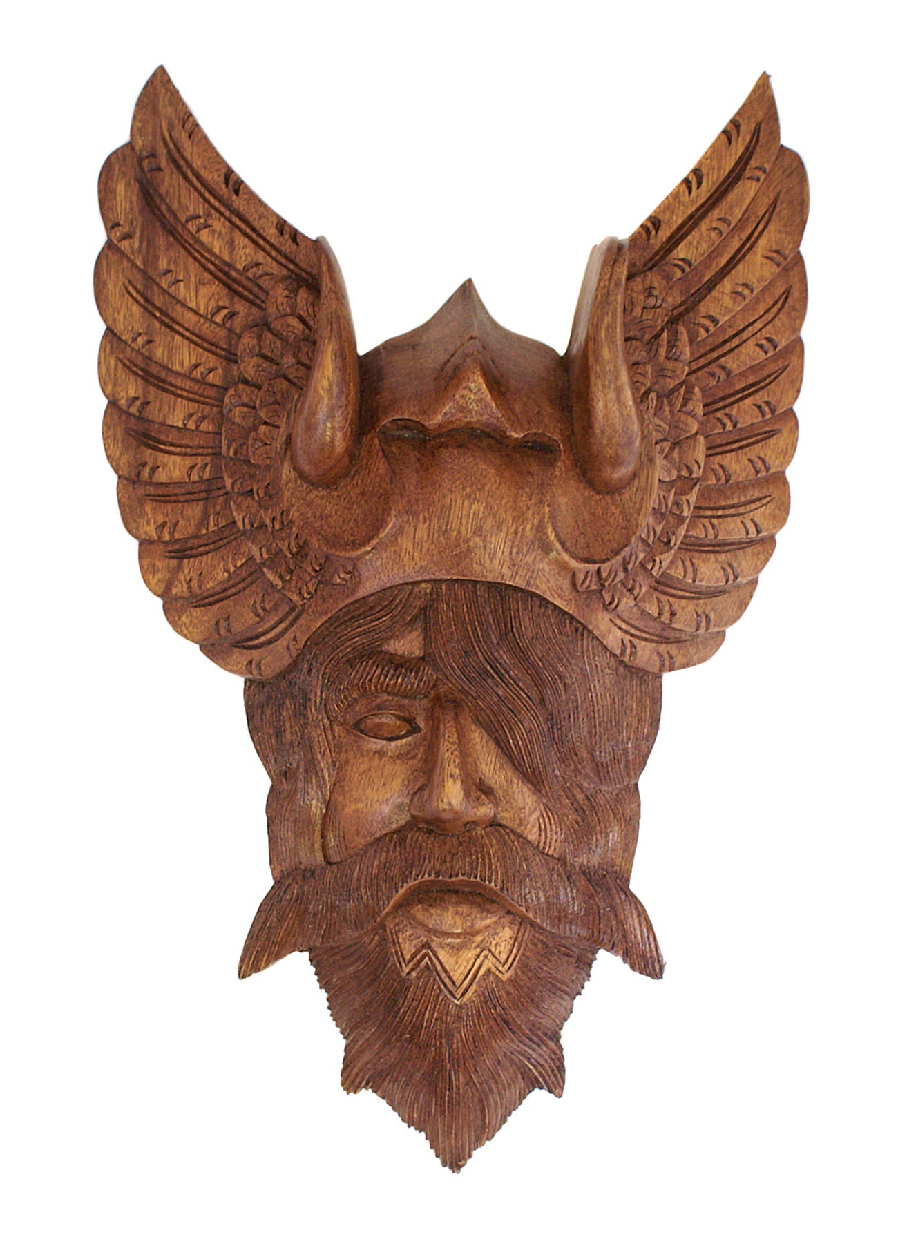 Odin Wandrelief   Handgeschnitztes Echtholz Unikat