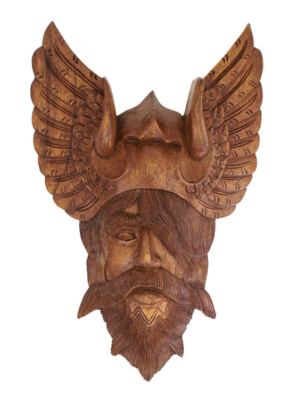 Odin Wandrelief   Handgeschnitztes Echtholz Unikat