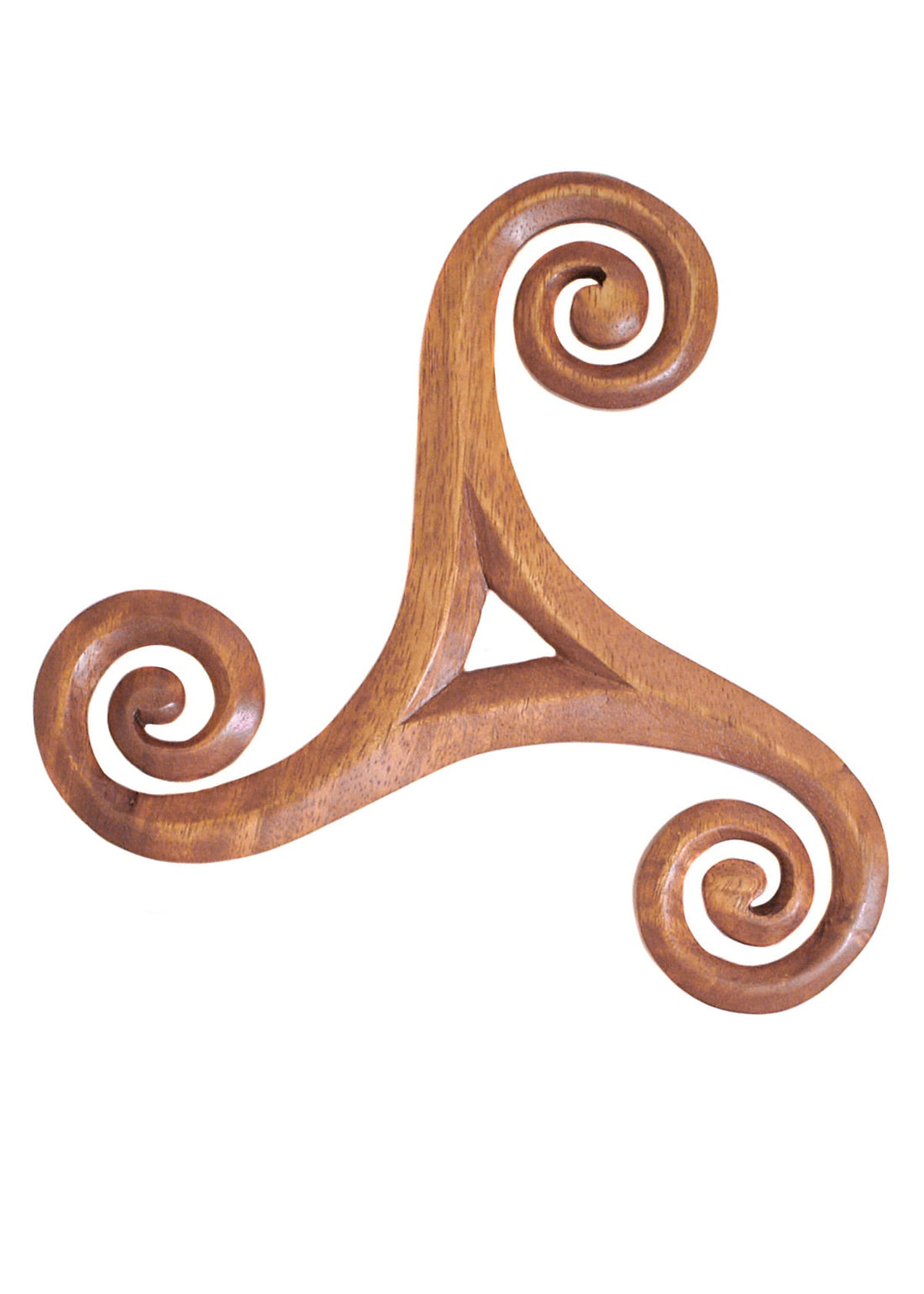 Handgeschnitztes keltisches Triskel – Holz Wandschmuck