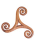Handgeschnitztes keltisches Triskel – Holz Wandschmuck
