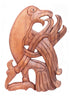 Handgeschnitzter Wikinger Greifvogel Wandschmuck aus Holz