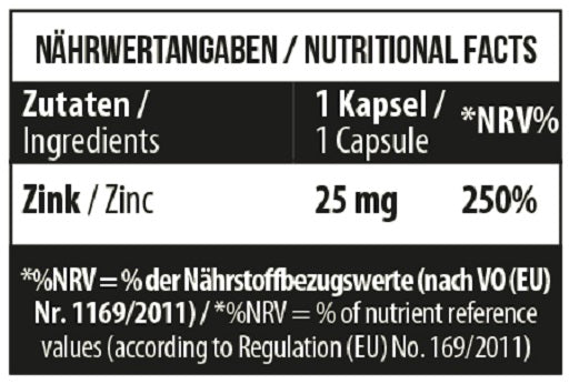 mst zinc citrate 25mg 100 kapseln