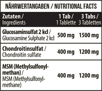 MST Glucosamine Chondroitine MSM 90 Tabletten