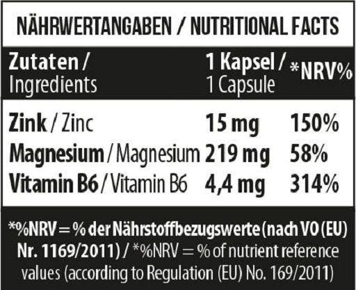 MST Zinc Magnesium B6 60 vegane Caps