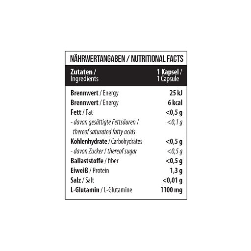 mst glutamin 1100mg 120 kapseln