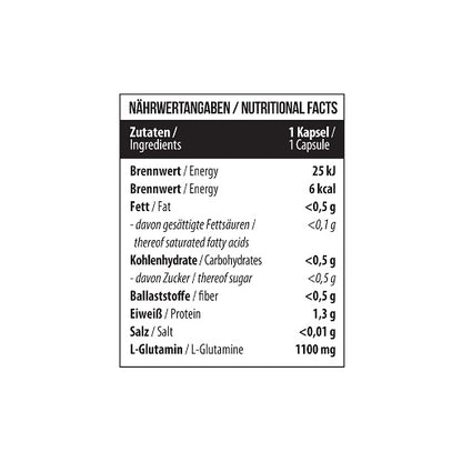 mst glutamin 1100mg 120 kapseln