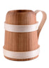 Rustikaler Holzkrug aus Kirsche, 0,5l