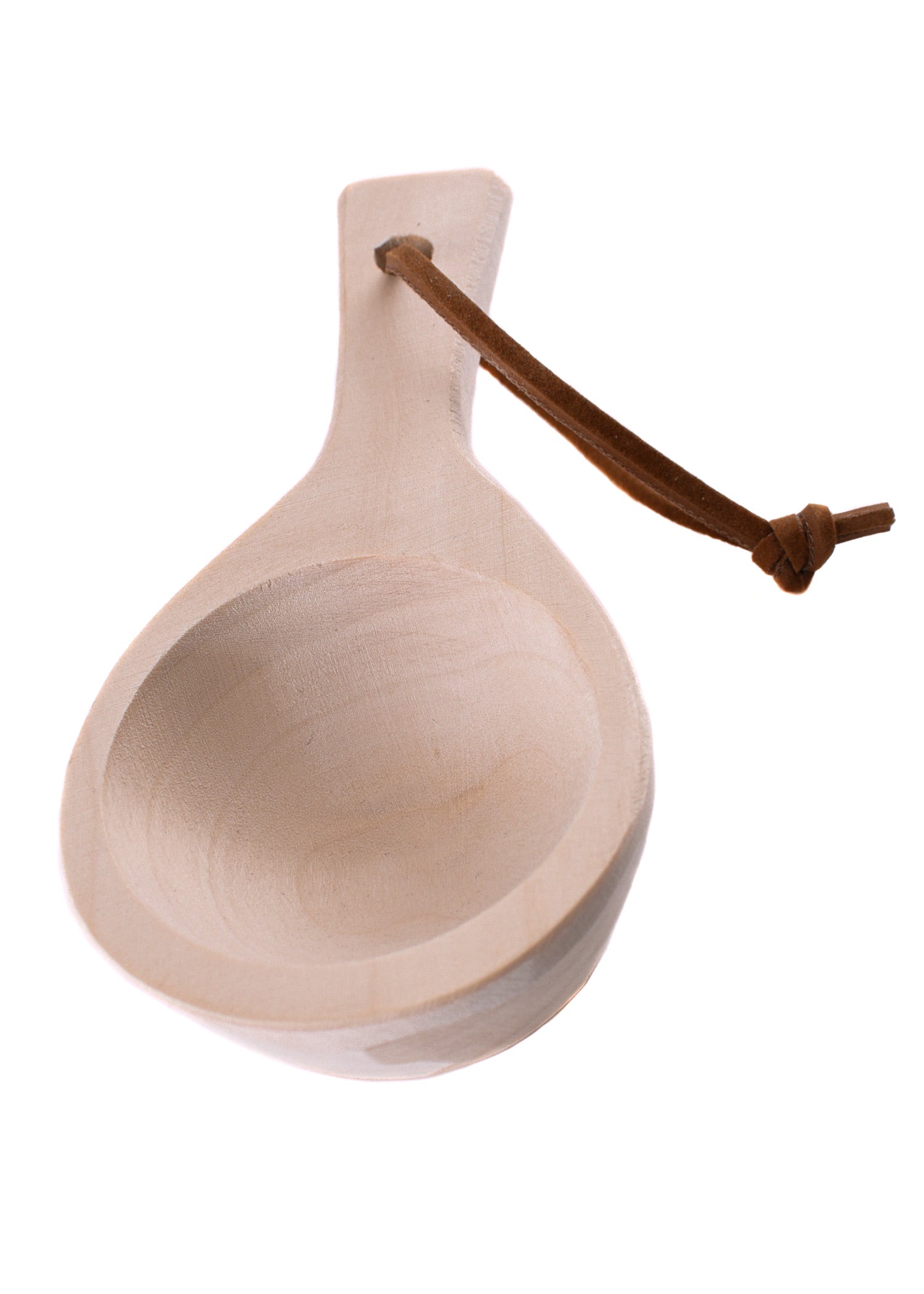 Rustikaler Schöpflöffel aus Espe, 17 cm