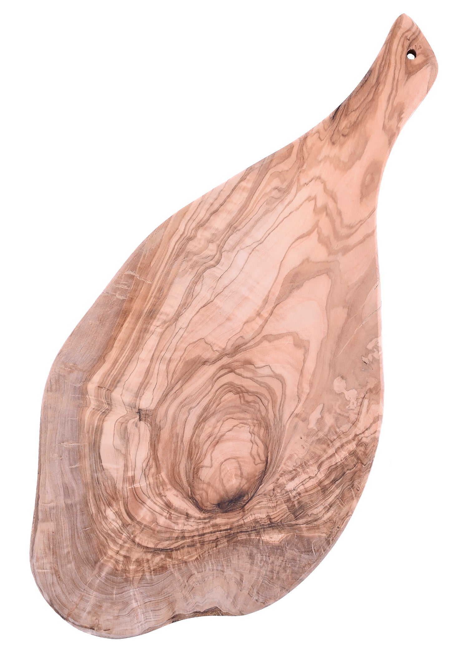 Olivenholz Schneidebrett mit Griff (40x18 cm)