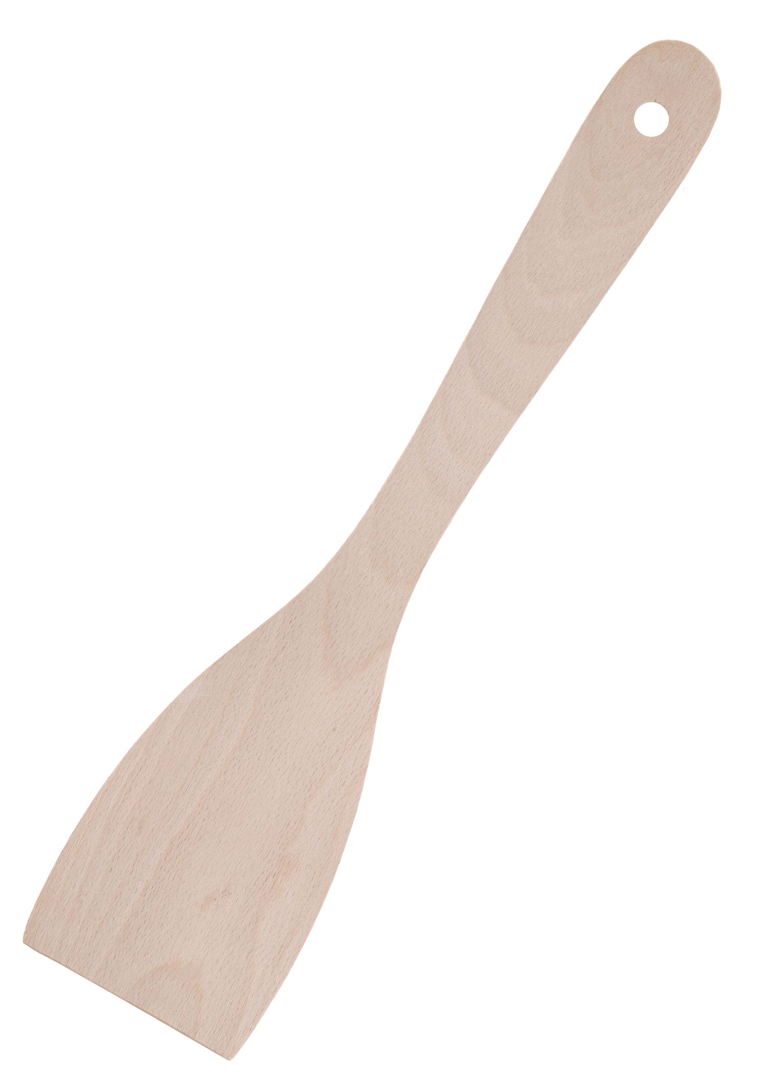 Nachhaltiger Buchenholz Pfannenwender, gebogen