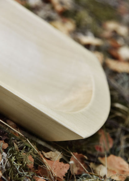 holztrog aus lindenholz glatt versiegelt ca 30 x 16 x 6 cm