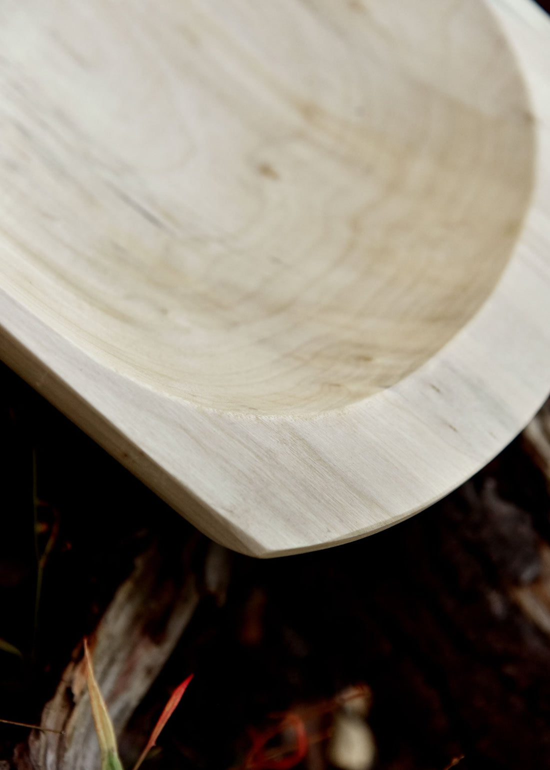 holztrog aus lindenholz glatt versiegelt ca 45 x 23 x 6 cm