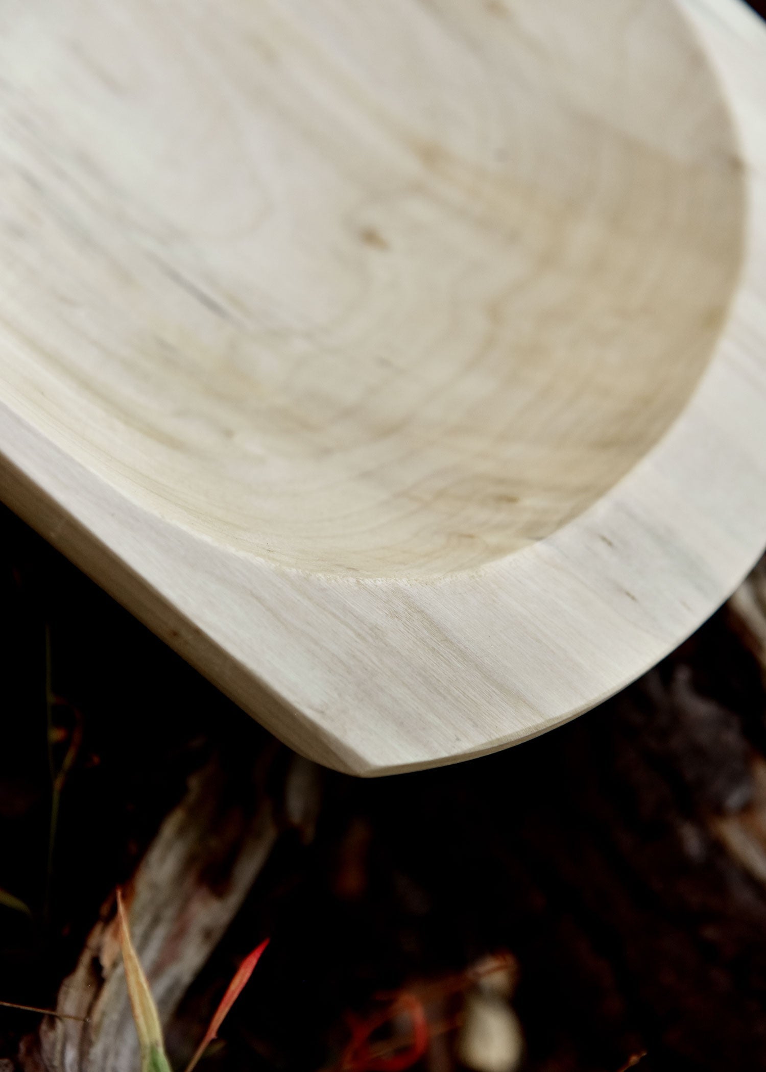 holztrog aus lindenholz glatt versiegelt ca 45 x 23 x 6 cm