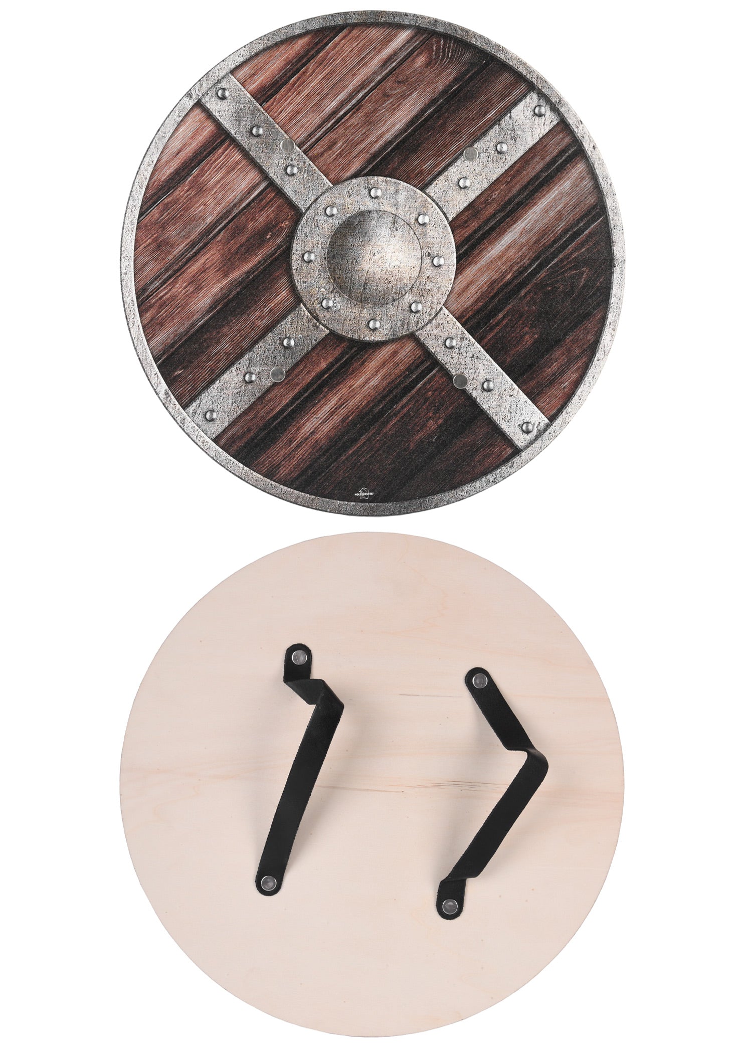 Kinder Holzrundschild Wikinger Design