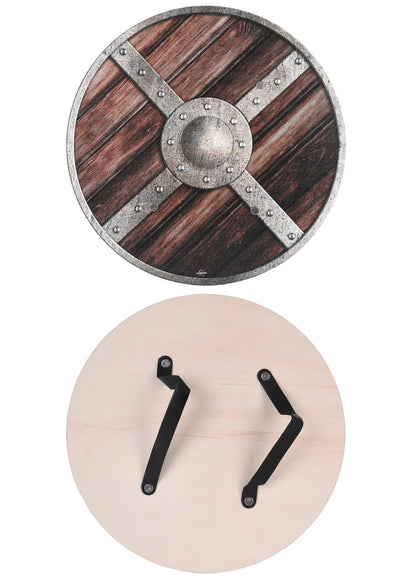 Kinder Holzrundschild Wikinger Design