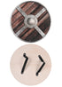 Kinder Holzrundschild Wikinger Design