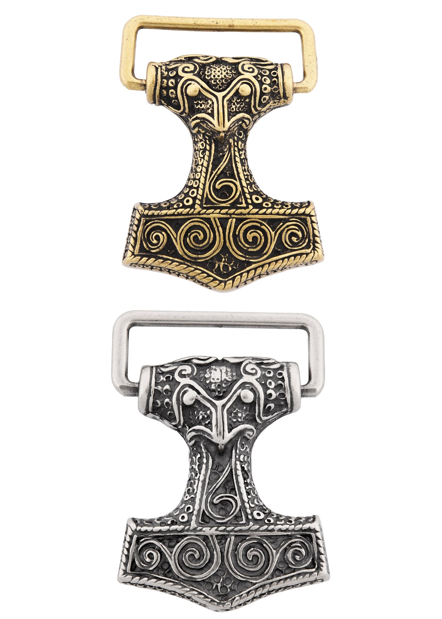 Wikinger Gürtelschnalle Thorshammer Mjölnir