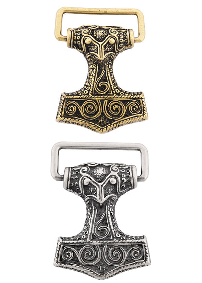 Wikinger Gürtelschnalle Thorshammer Mjölnir